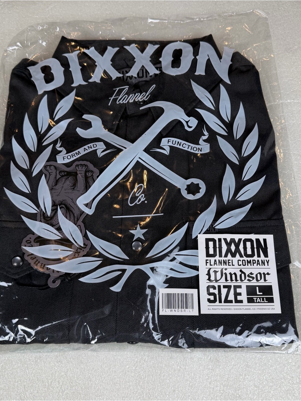 NWT Dixxon Flannel Co Mens LT Large Tall Windsor Herringbone Flannel Long Sleeve
